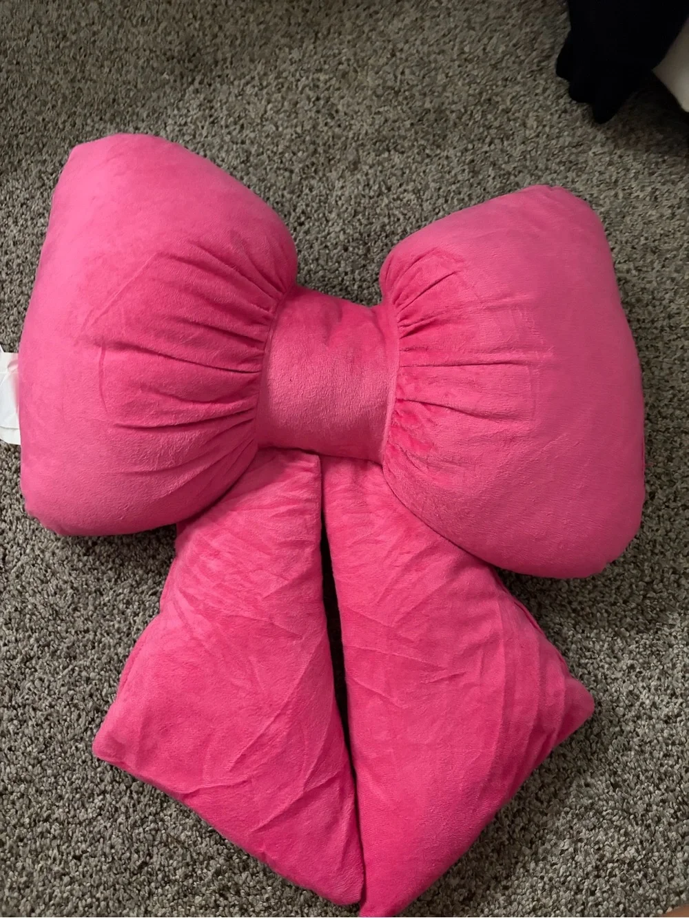 Source Unknown Hot Pink Bow Accent Pillow